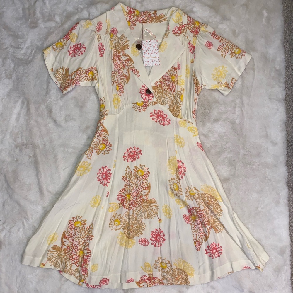 Free people xs collar dress